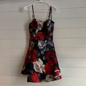 Trixxi flower print formal dress